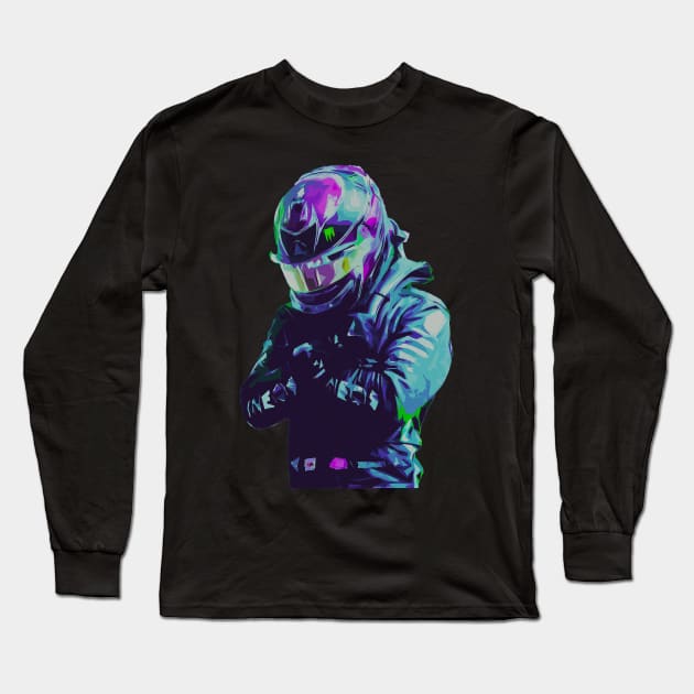 Lewis Hamilton F1 Black Panther Long Sleeve T-Shirt by VictorVV